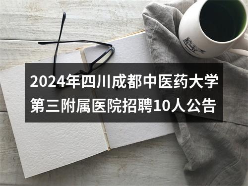 2024年四川成都中医药大学第三附属医院招聘10人公告 图片
